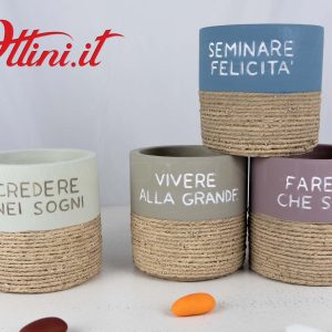 Vasetto Grande Portapiante Rustic cm 9