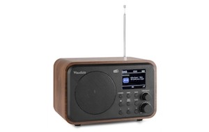 Milan DAB+ Radio BT FM Batt Wood