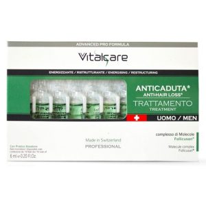Vitalcare swiss fiale anticaduta uomo 6ml x 10 fiale