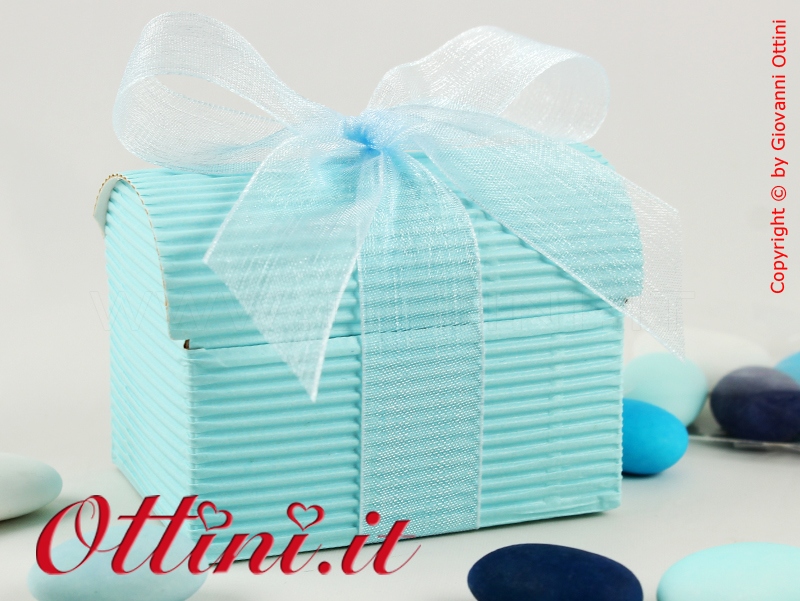 Bauletto Porta Confetti Onda Cielo