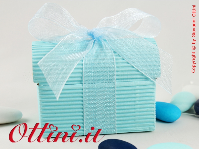 Bauletto Porta Confetti Onda Cielo - immagine 2