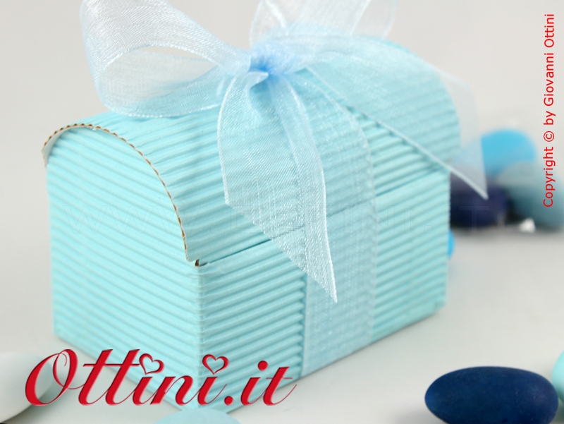 Bauletto Porta Confetti Onda Cielo - immagine 3