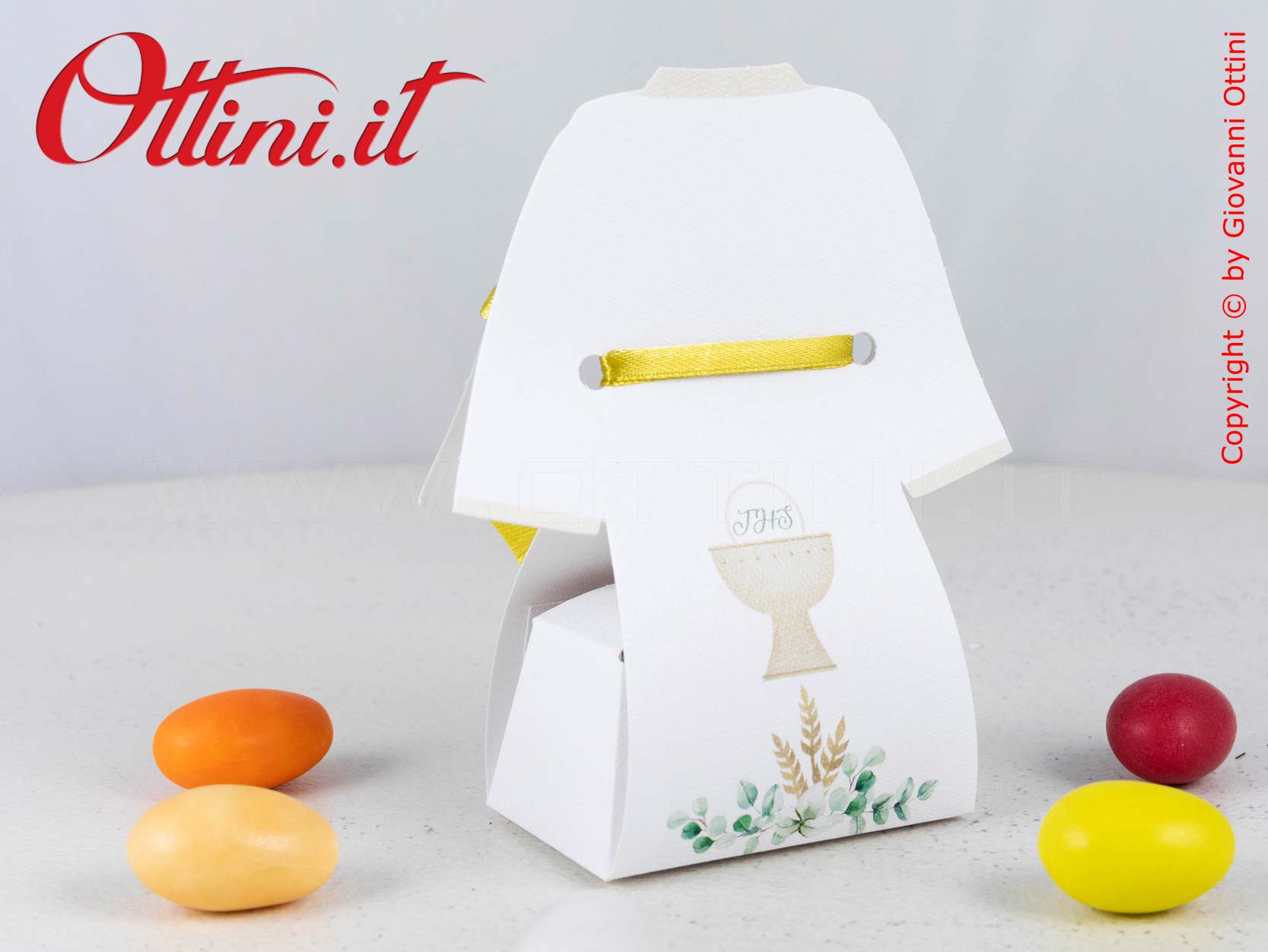 Scatolina Tunica Prima Comunione - immagine 3