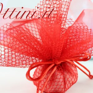 Sacchetto Velo di Fata con Rete Rosso