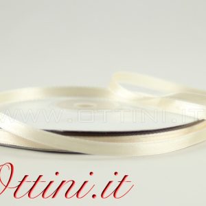 Rotolo Nastro Avorio 6mm Doppio Raso