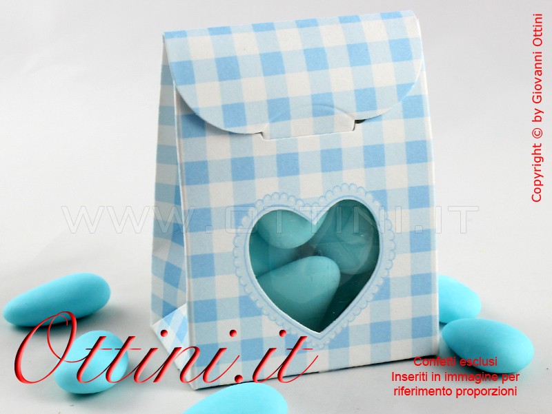 Scatola a sacchetto Ted Bear Azzurro - immagine 2