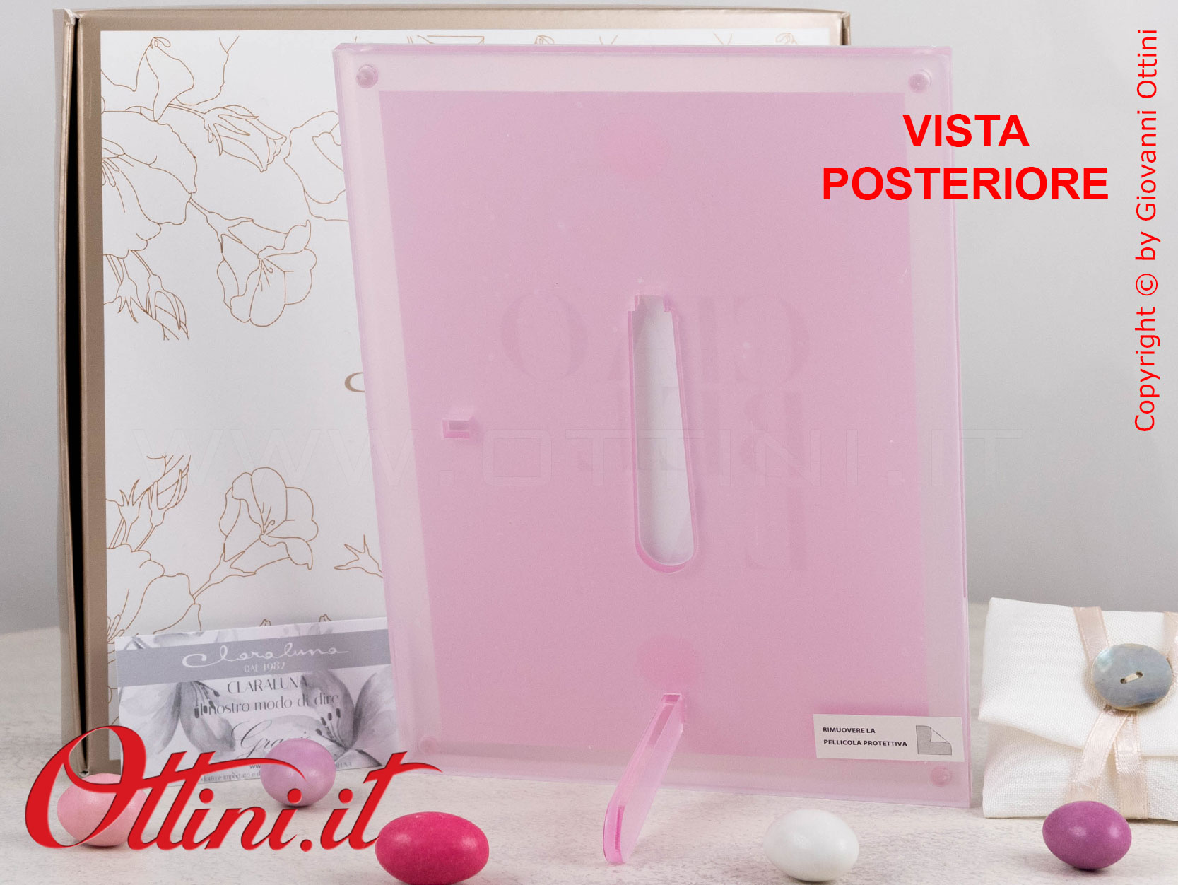 Portafoto Plexiglass Grande Rosa – 25351 Claraluna - immagine 3