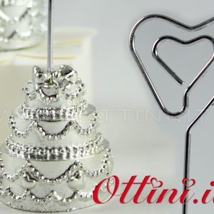 Segnaposto Tortina Silver con Memo