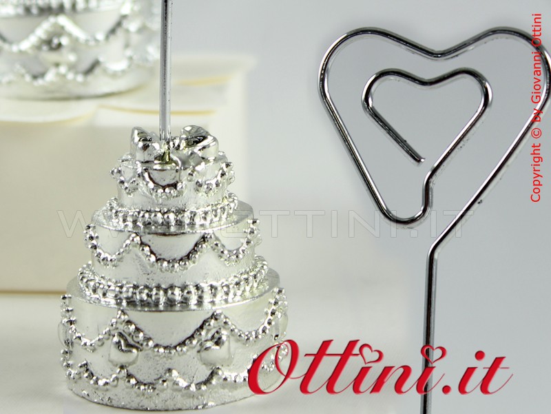 Segnaposto Tortina Silver con Memo