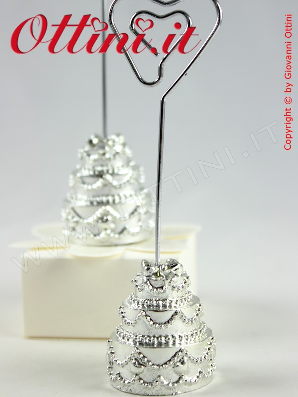 Segnaposto Tortina Silver con Memo - immagine 2