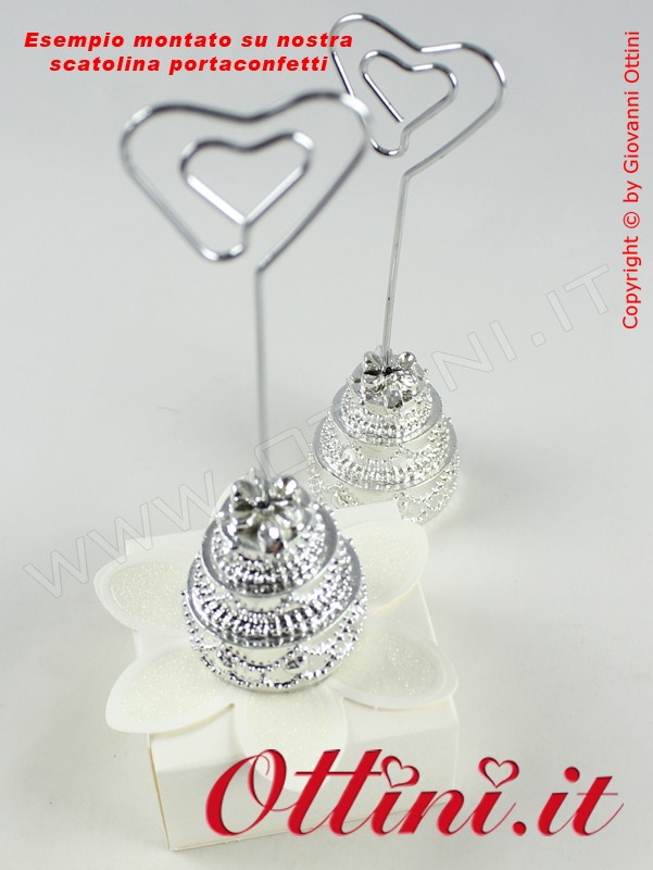Segnaposto Tortina Silver con Memo - immagine 4