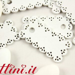 Targhetta Traforata Bianca per Nomi