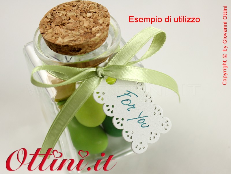 Targhetta Traforata Bianca per Nomi - immagine 3