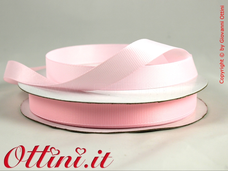 Rotolo Nastro Rosa 15mm Grosgrain