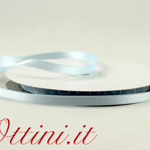 Rotolo Nastro Celeste 6mm Doppio Raso