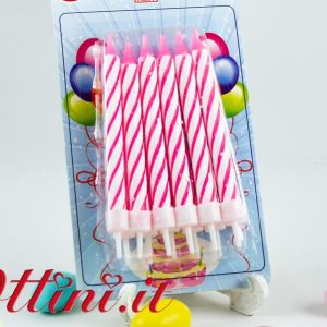Candeline Rosa H7,5 12 pz.