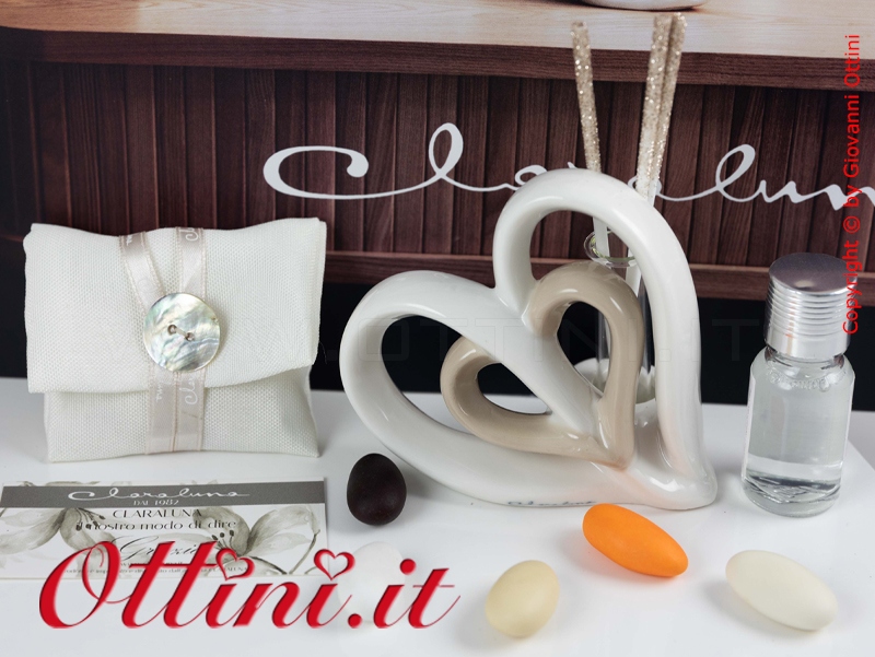 Diffusore Profumatore 2 Cuori con kit Essenza - immagine 3