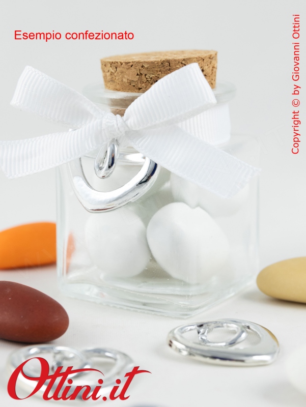 Cuore Ciondolo Decoro Zama Argentata - immagine 3