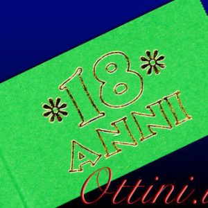 Bigliettino Bomboniera 18 Anni