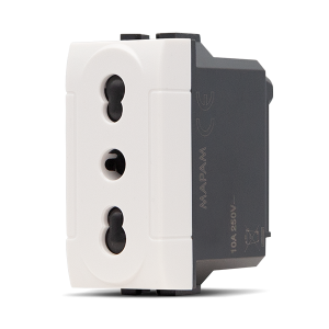 Presa Bivalente (16A-250V) ART compatibile BTicino Living – MAPAM