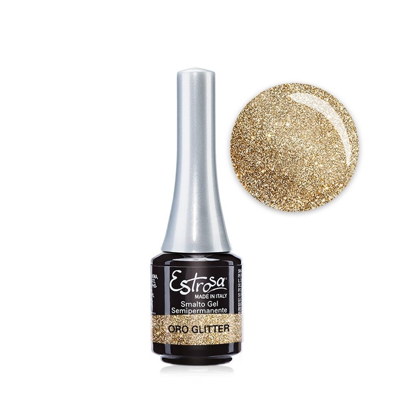 Estrosa smalto gel oro glitter