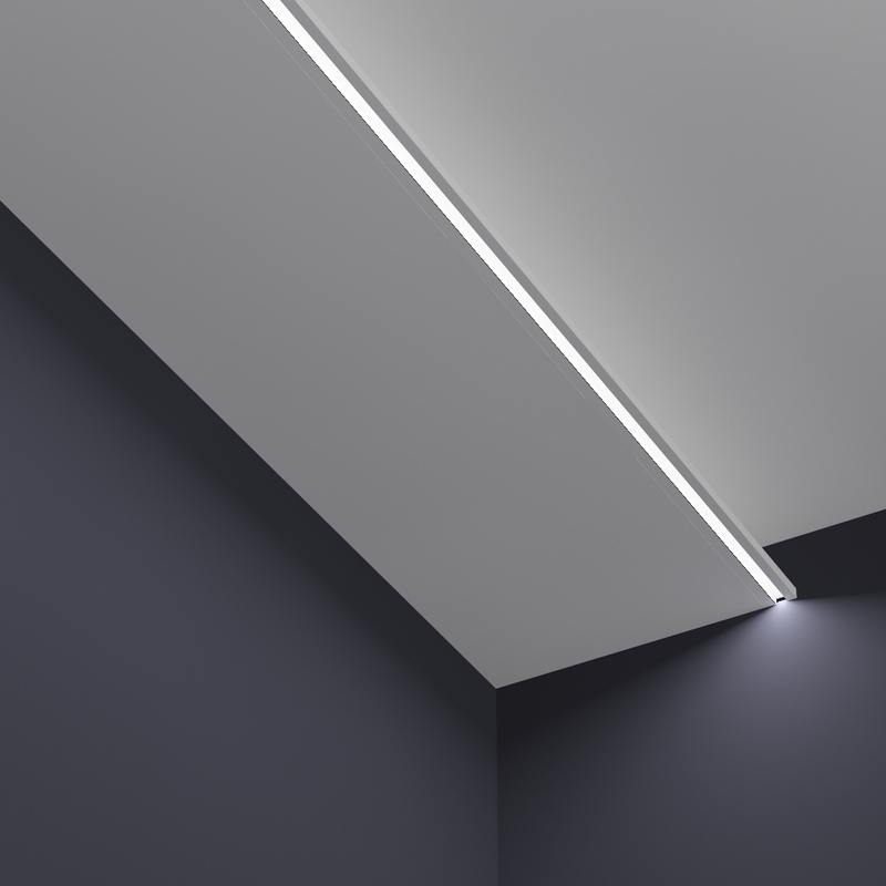Cornice per veletta con profilo led DS5031