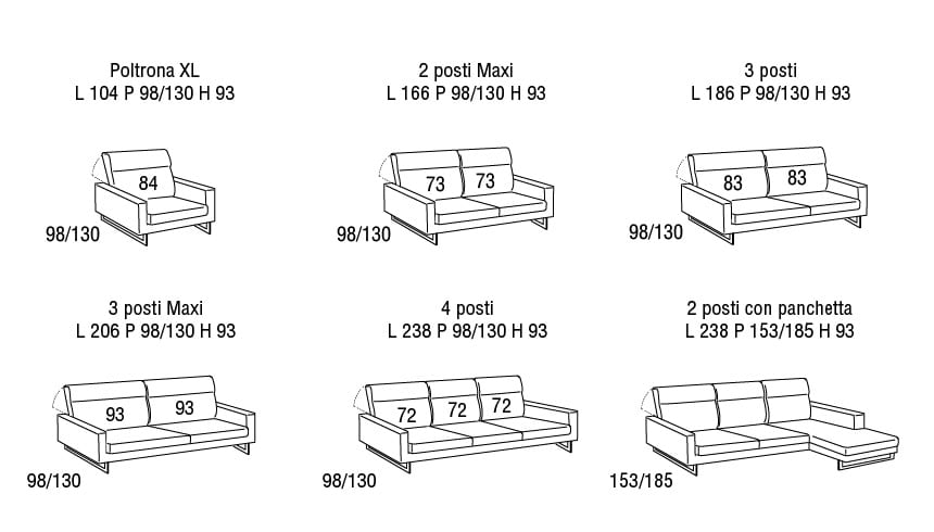 Divano Modello Blay Lift - immagine 6