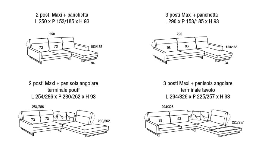 Divano Modello Blay Lift - immagine 7