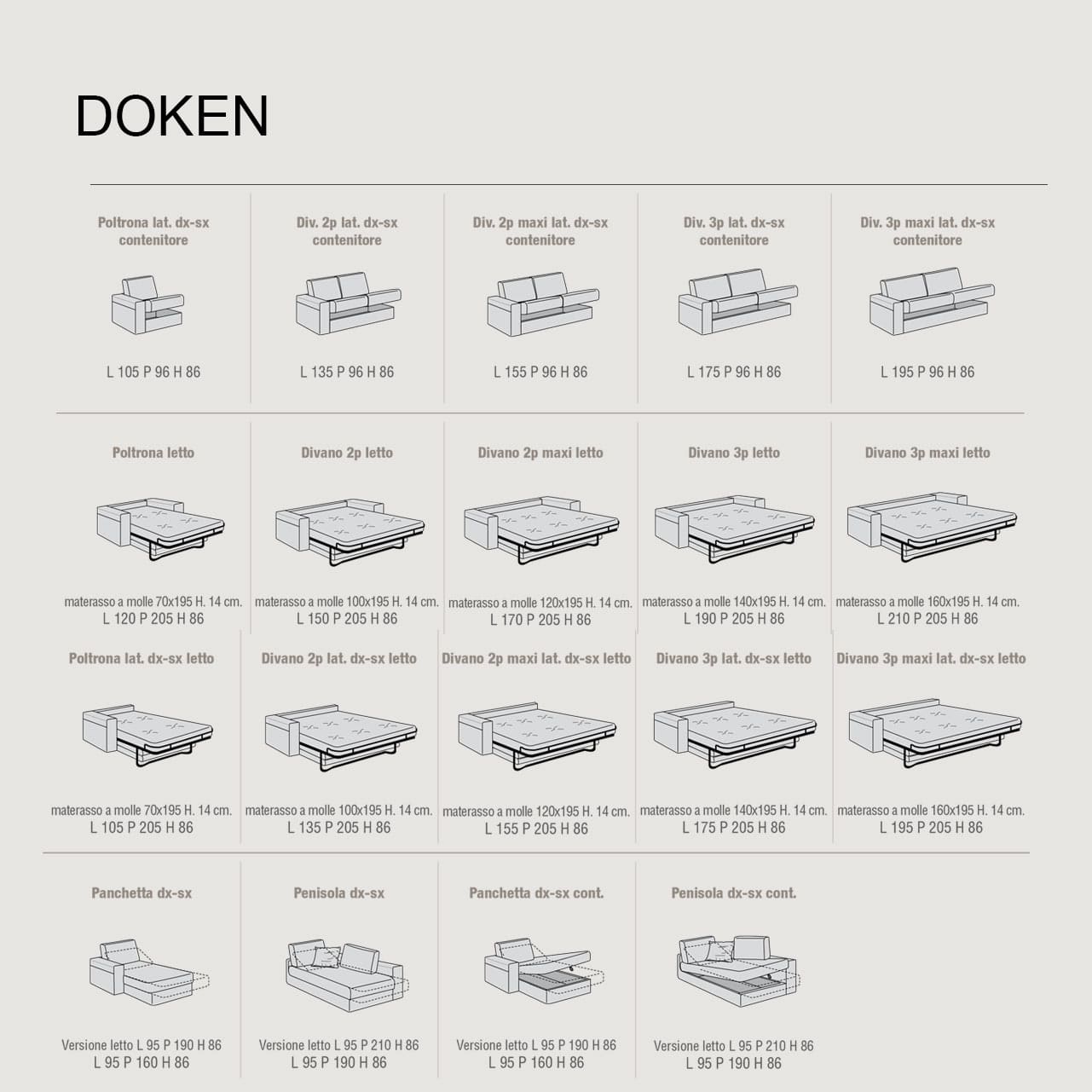 Divano componibile con contenitore design ricercato Doken - immagine 7