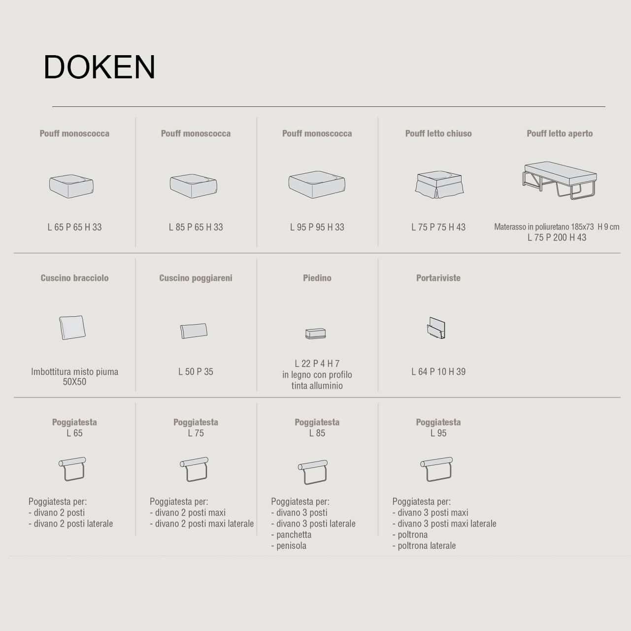 Divano componibile con contenitore design ricercato Doken - immagine 8