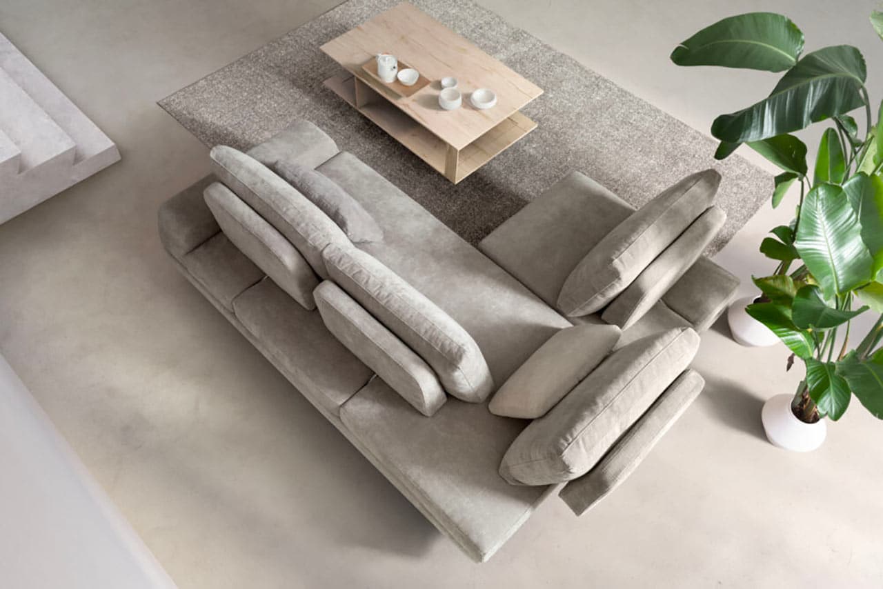 Divano componibile con schienali retraibili piede alto Mosca - immagine 5