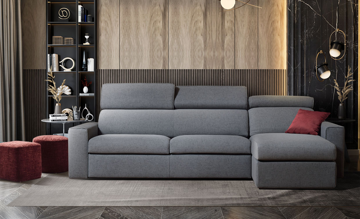 Divano letto o fisso Rivas anche con penisola - immagine 2