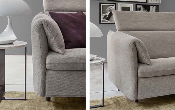 Divano letto per spazi stretti Jesolo North schienale alto recline - immagine 3