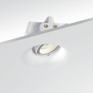 Faretto a incasso in gesso rotondo orientabile GU10 Dya – Gea Led