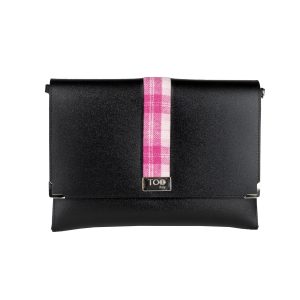 TOO italy Borsa Clutch a Mano e Tracolla Stripe