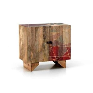 Madia con finitura geometrica Radicchio