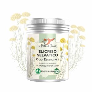 Le Erbe di Janas Olio Essenziale di Elicriso Selvatico BIO (Helichrysum italicum subsp. microphyllum) 2ml