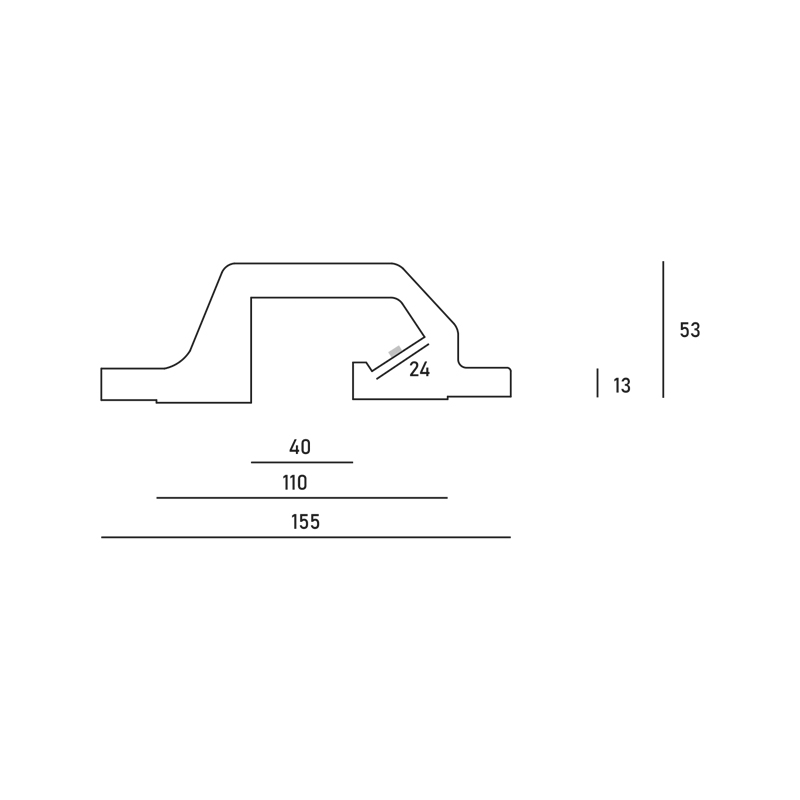 3 metri Profilo per Led in gesso Tagli di luce DS4008 - immagine 3