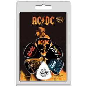 Perri’s LP-ACDC4 Confezione 6 Plettri AC/DC 4