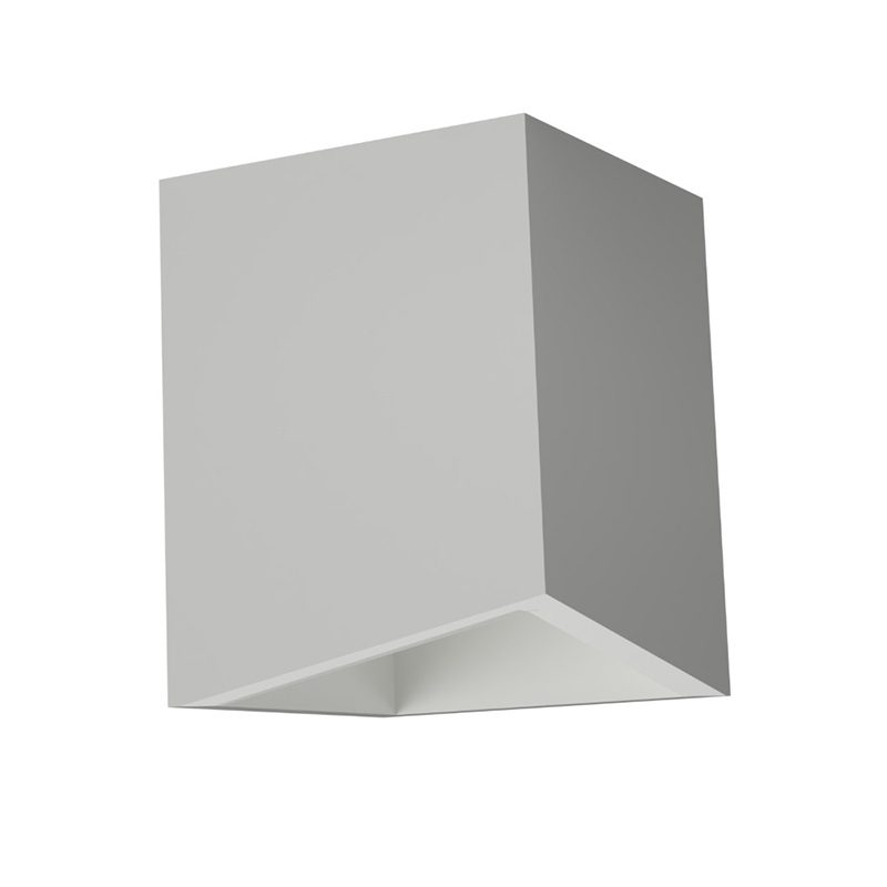 Plafoniera in gesso cubo asimmetrico per GX53 plafone PLAP04 – CF Original