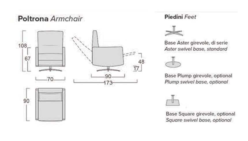 Poltrona Ponente con meccanismo relax elettrico - immagine 4