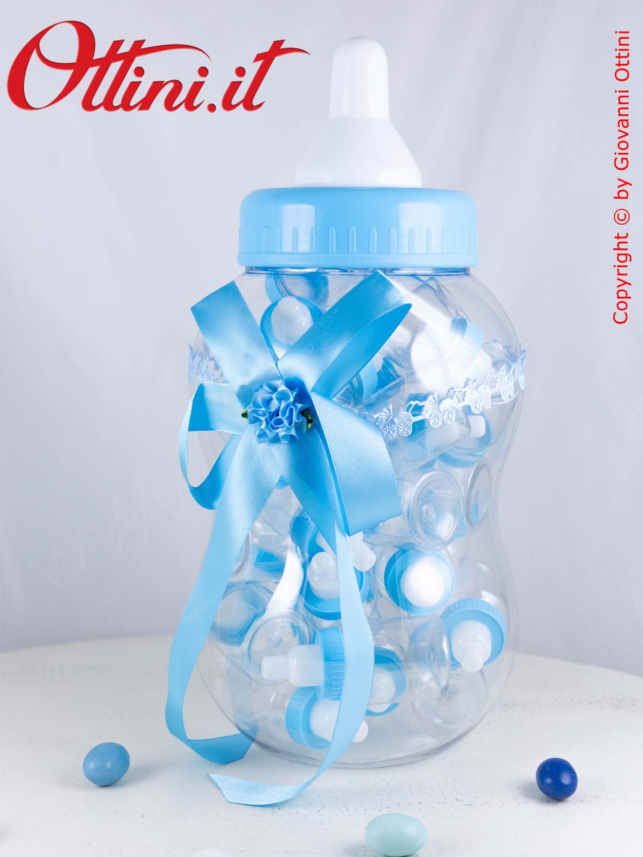 Maxi Biberon Salvadanaio Cielo con 30 mini Biberon - immagine 2