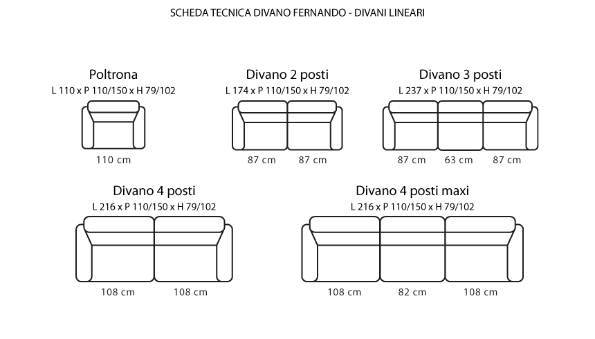 Divano design componibile Fernando - immagine 6