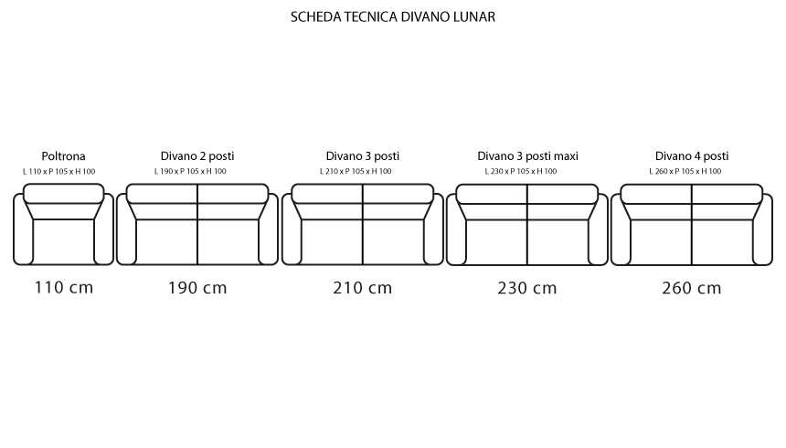 Divano letto Runner componibile Lunar - immagine 9