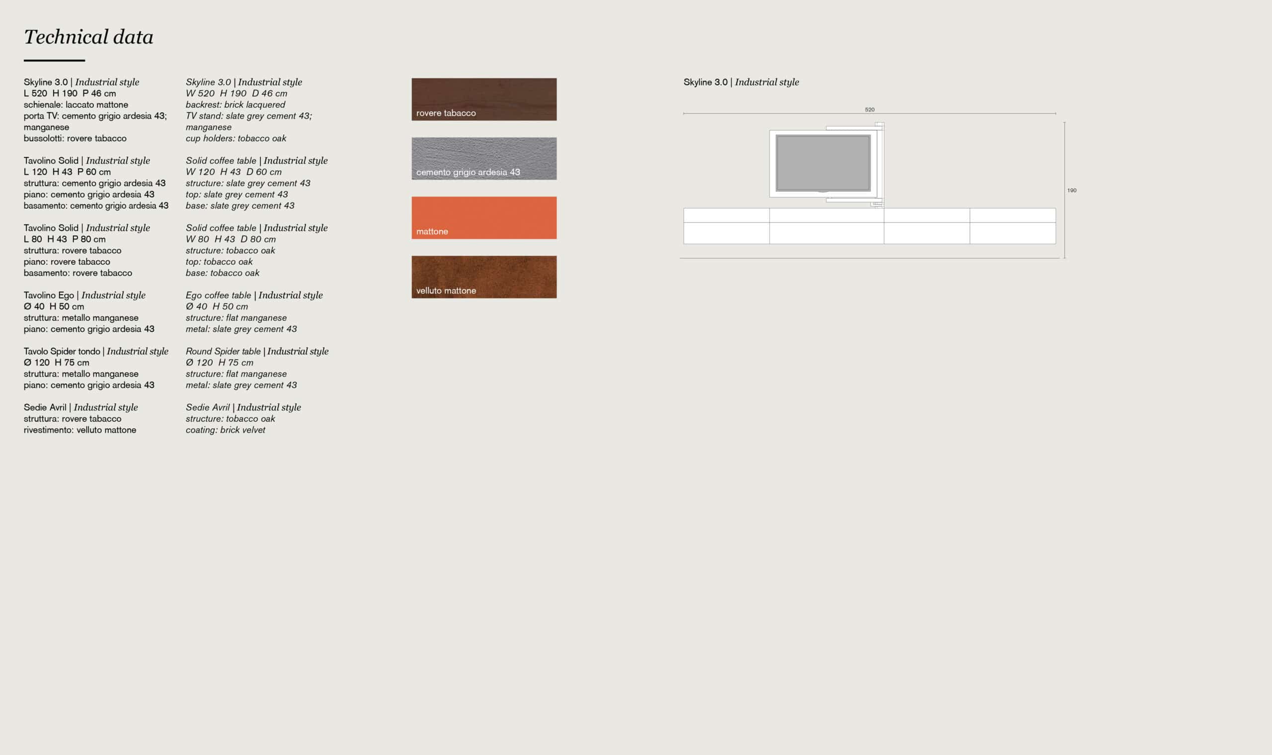 Parete Attrezzata Astor Skyline 3.0 Modello Industrial style - immagine 7