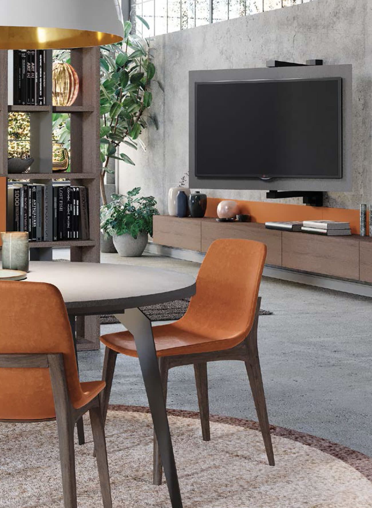 Parete Attrezzata Astor Skyline 3.0 Modello Industrial style - immagine 5