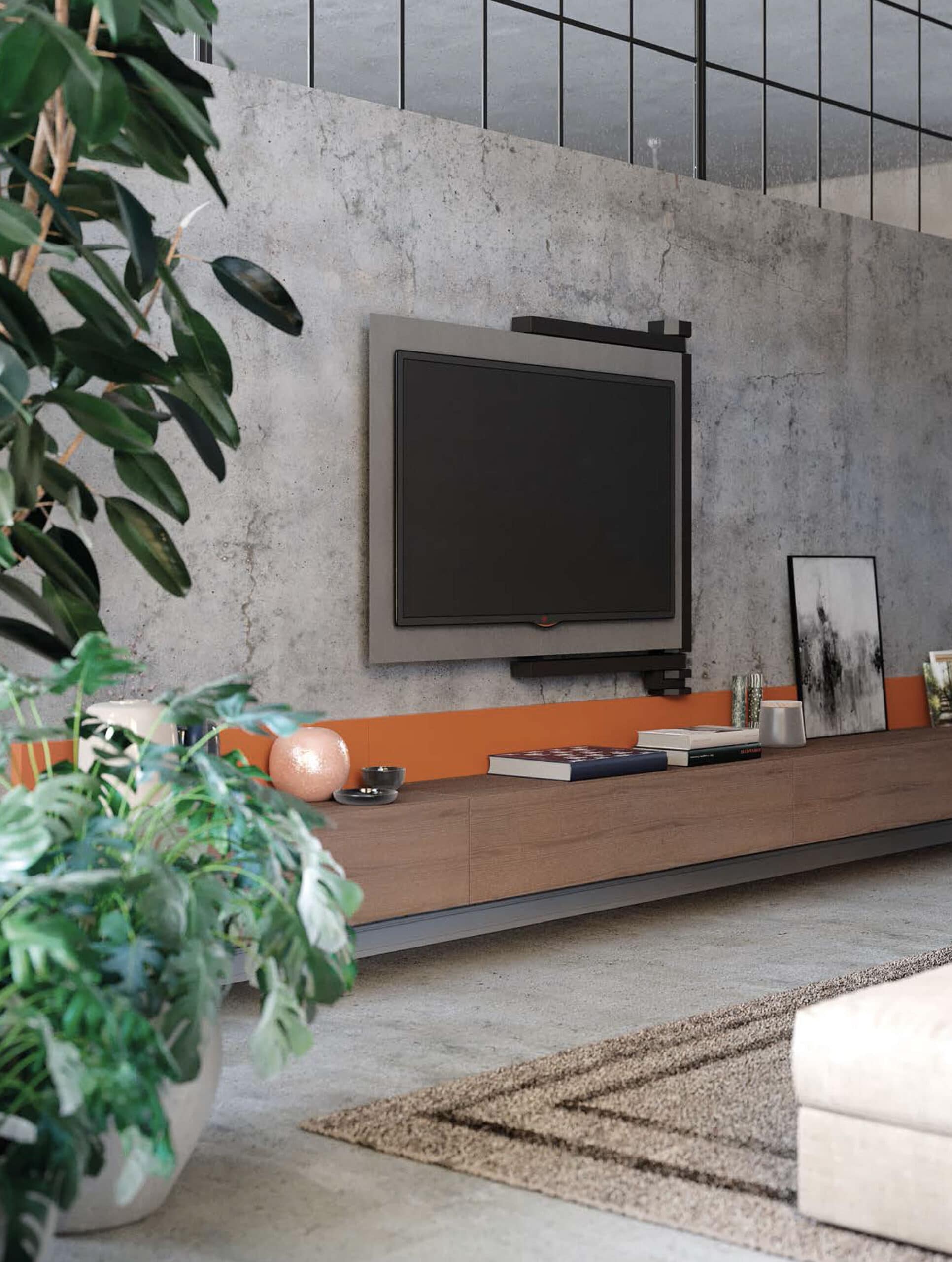 Parete Attrezzata Astor Skyline 3.0 Modello Industrial style - immagine 2