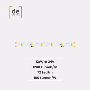 Strip Led Pieghevole Snake Shape 2835  12W/Mt  24V  – De Sanctis Light & Design