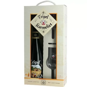Confezione Birra Tripel Karmeliet (75 cl) + 2 Bicchieri - Bosteels