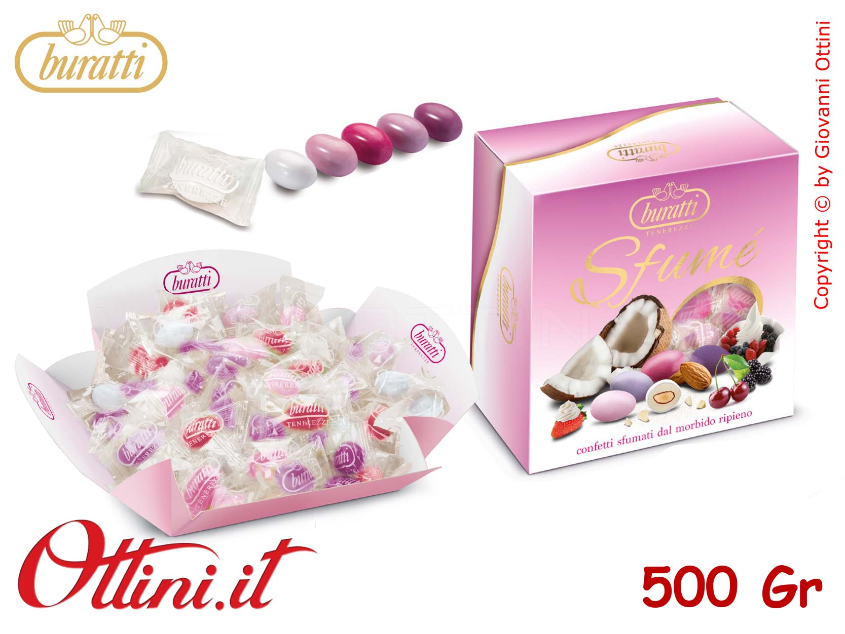 Tenerezze Sfumè Rosa Incartate Monodose – Buratti - immagine 3